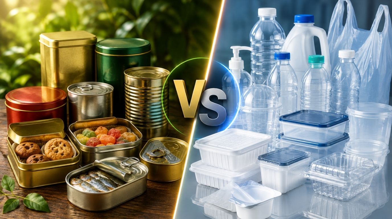 So Sánh Bao Bì Kim Loại Và Bao Bì Nhựa: Đâu Là Lựa Chọn Phù Hợp Cho Từng Ngành Hàng?